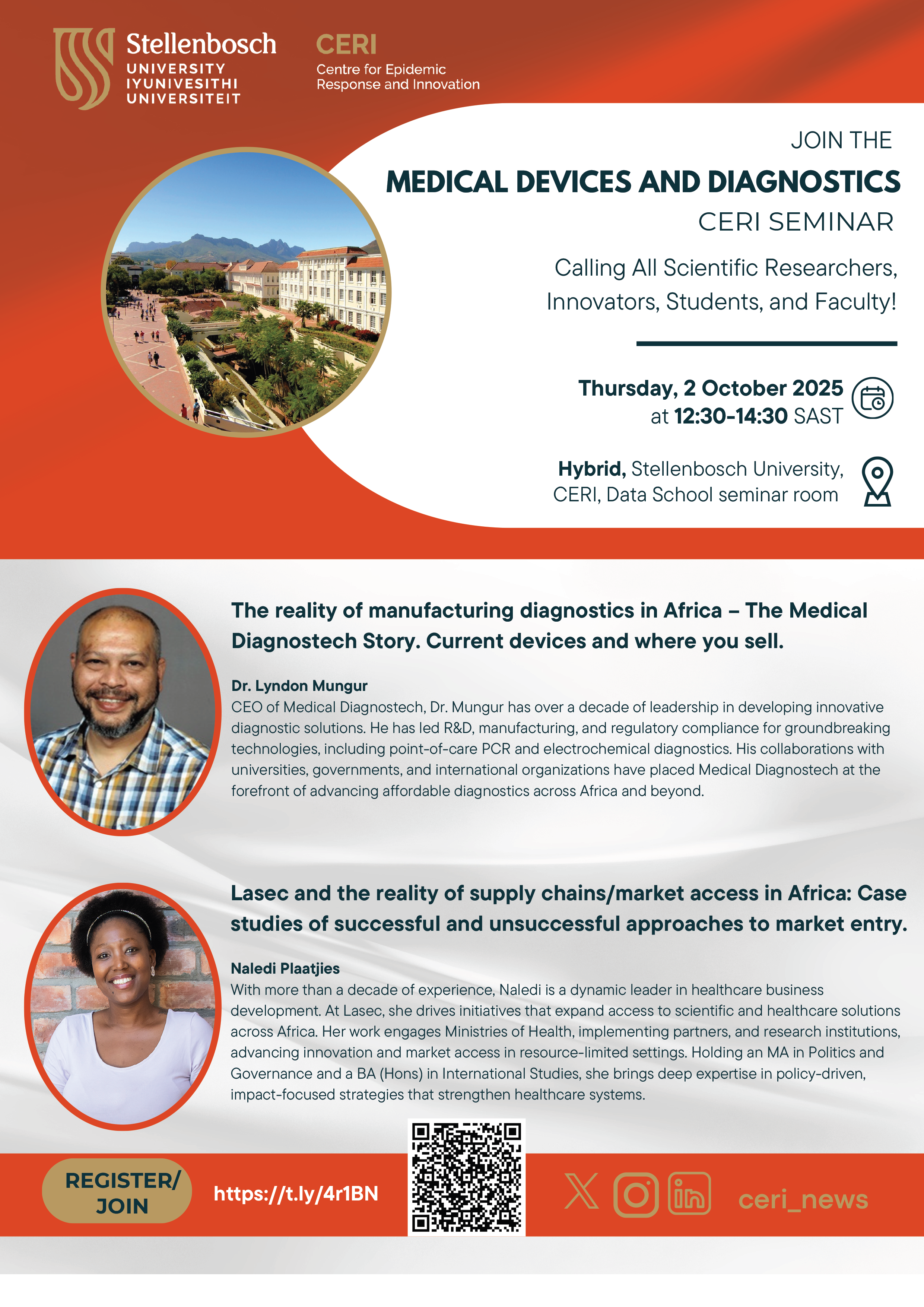 2025 CERI Summer Scientific Seminar Series II: Medical Devices and Diagnostics