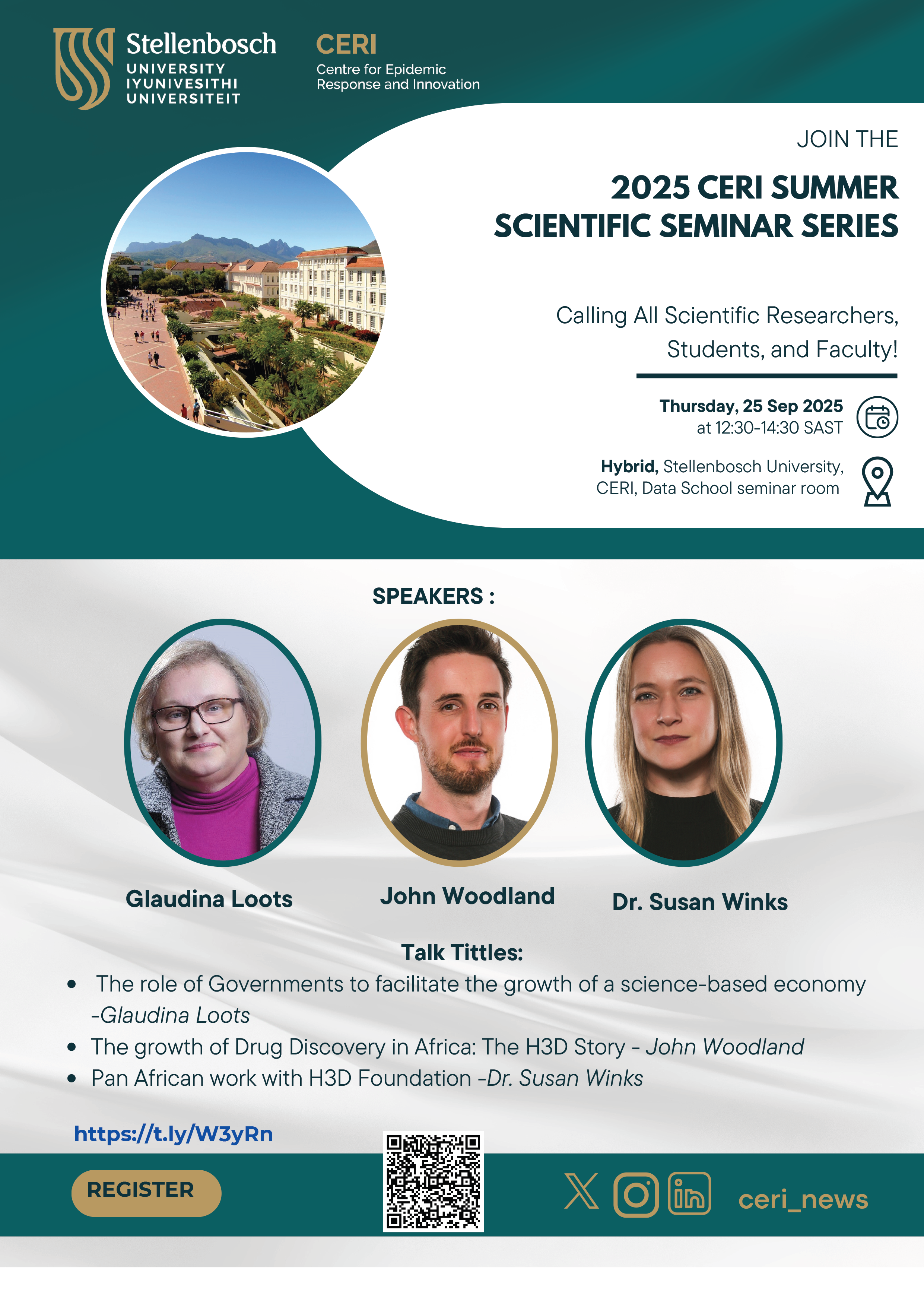 Scientific Seminar Series I: Role of Government on Health Innovation and The Growth of Drug Discovery in Africa: The H3D Story