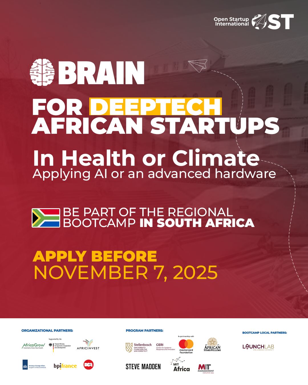 BRAIN 5.0 | Applications Still Open
